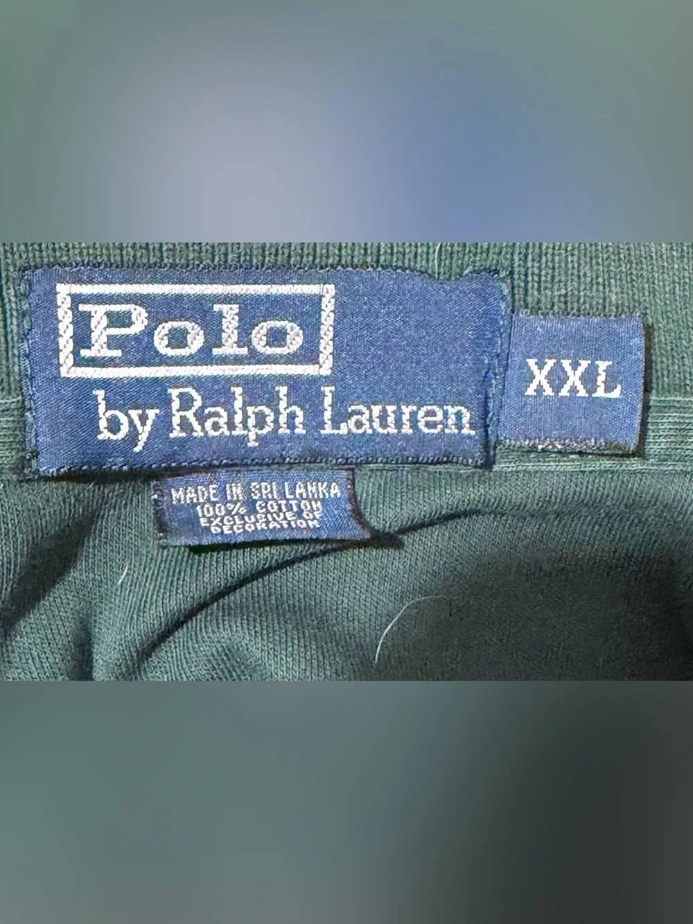 Polo Ralph Lauren Shirt Men’s 2XL Green Short Sleeve Yellow Pony